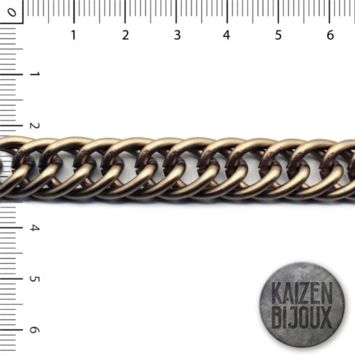 Cadena Aluminio groumet doble bce.