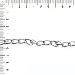 Cadena aluminio Groumet plateada