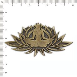 Centro Collar Loto c/yogi Bronce Viejo