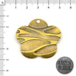 Chapa bronce flor