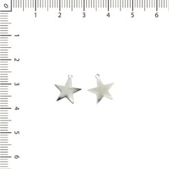 Chapa Estrella 11mm niquel