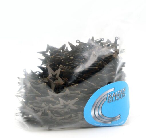 Chapa Estrella calada 18mm bronce