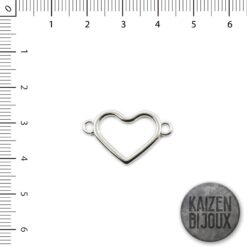 Corazon calado grueso pulsera