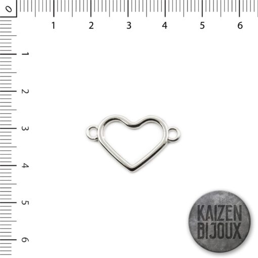 Corazon calado grueso pulsera