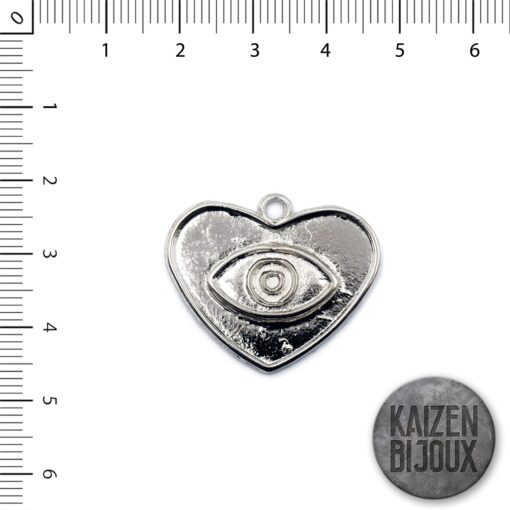 Corazon con ojo turco 30mm