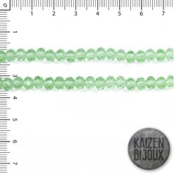 Cristales Dona 6mm Verde claro AB