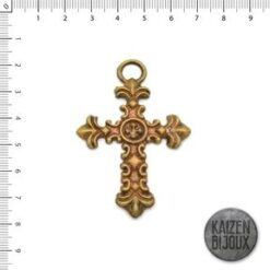 Cruz Ornamentos Bronce