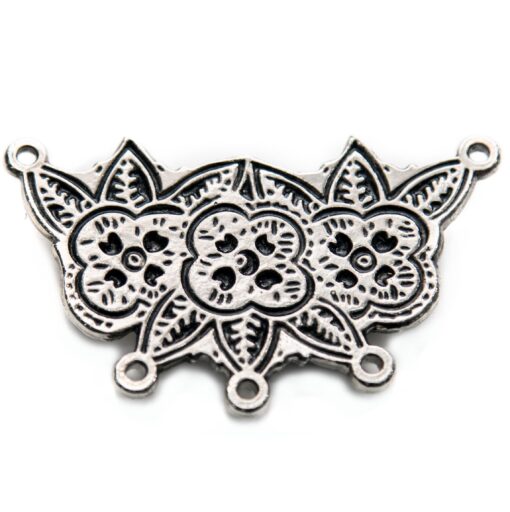 Cuello Floreado patinado