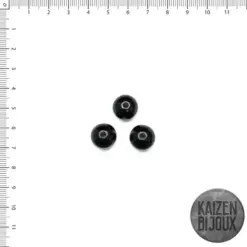 Cuentas Acrílicas negras de 13mm