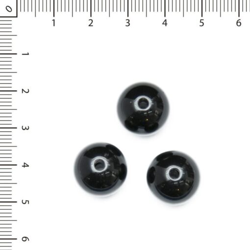 Cuentas Acrílicas negras de 15mm