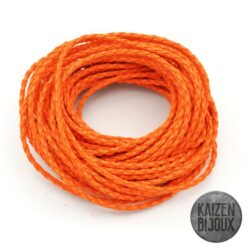 Cuerina Trenzada Naranja Ladrillo