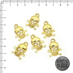 Dije Calavera Dorado