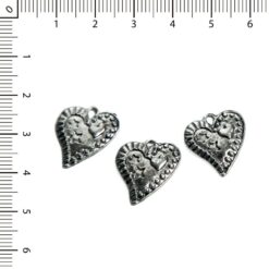 Dije corazon con estrellas