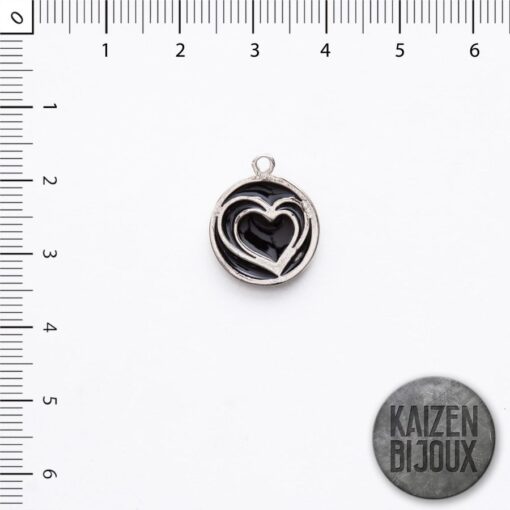 Dije corazon doble 18mm