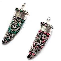 Cuerno Hindú con piedras (SOLO ROSA)