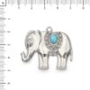 Elefante con piedra turquesa claro
