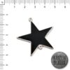 Dije Estrella esmaltada doble agarre