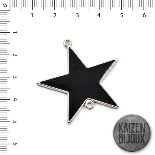 Dije Estrella esmaltada doble agarre