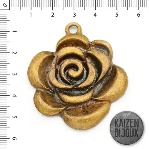 Dije Flor Bronce