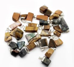 Dije Madera petrificada pulida