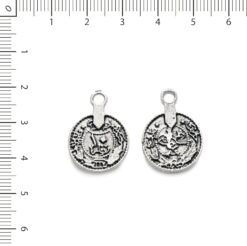Dije moneda cuello largo