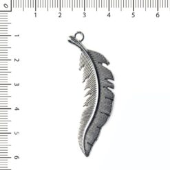 Dije pluma mediana niquel