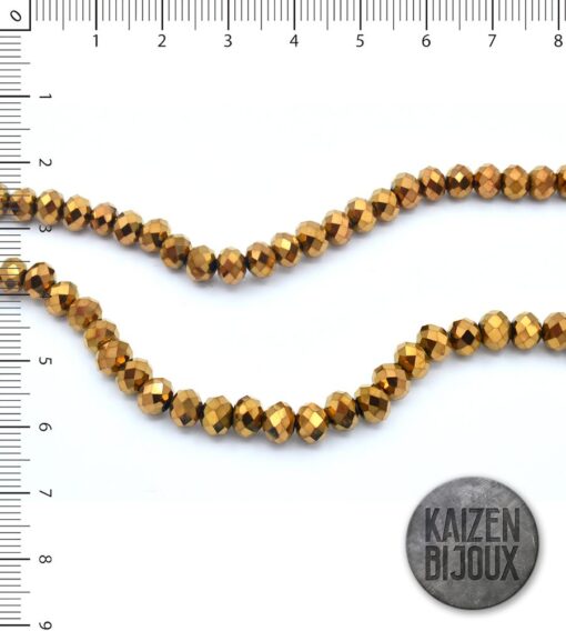 Dona Cristal Dorado 6mm