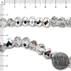 Dona Cristal facet 12mm Cristal/Plateado.