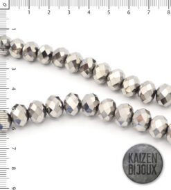 Dona Cristal Plateado 12mm