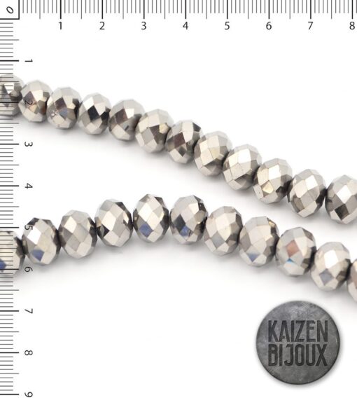 Dona Cristal Plateado 12mm