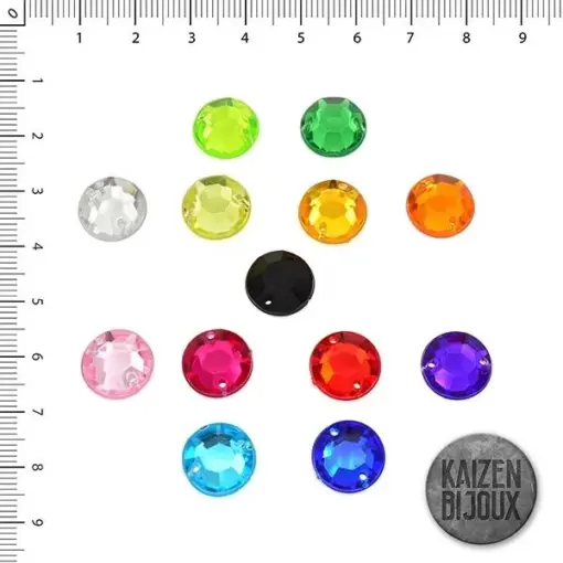 Gemas para coser Redondas 12MM