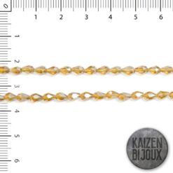 Gota Mediana Cristal Marron Pardo Traslucido