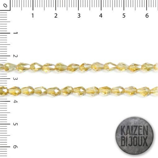 Gota Mediana Cristal Mostaza Traslucido