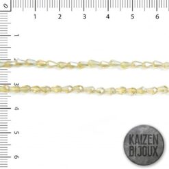 Gota Mini Cristal Amarillo Traslucido