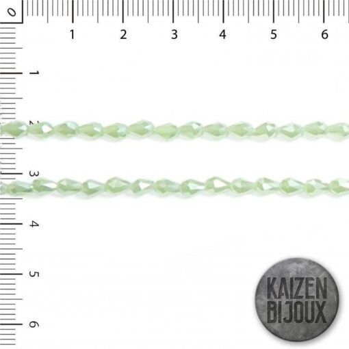Gota Mini Cristal Verde Pastel