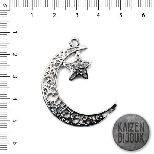 Luna calada con estrella