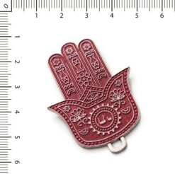 Mano Hamsa gigante roja