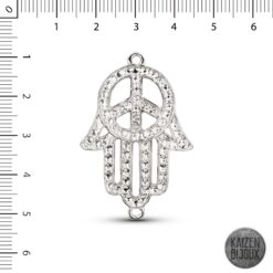Mano Hamsa PAZ calada