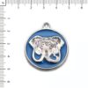 Medalla Elefante esmaltado celeste