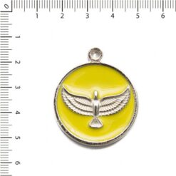 Medalla Espiritu Santo esmaltada amarillo