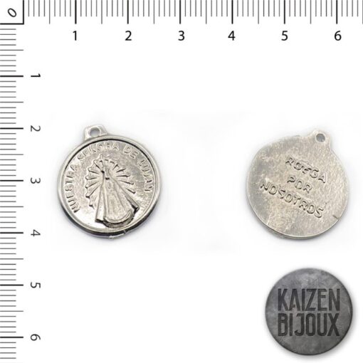 Medalla Virgen Lujan redonda