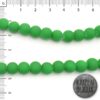 Perlas de Vidrio n8 Verde Engomadas