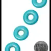 Piedras Reconstituidas Dona 30mm Turquesa