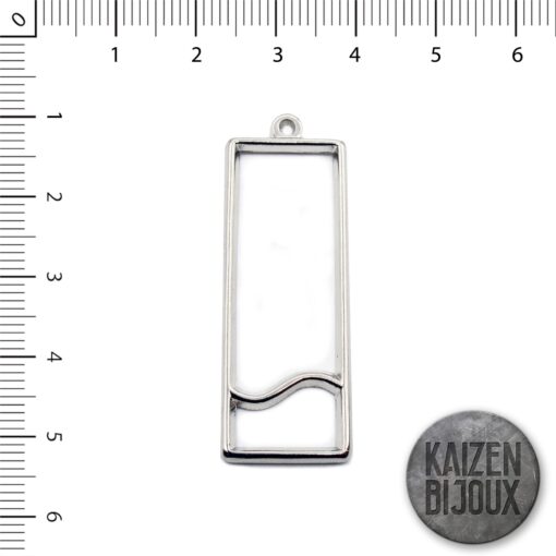 Silueta Rectangulo con ola 45mm